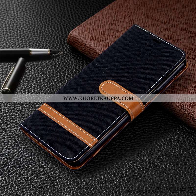 Kuori Xiaomi Mi 9, Kuoret Xiaomi Mi 9, Kotelo Xiaomi Mi 9 Nahkakuori Puhelimen Denimi Punainen Kortt