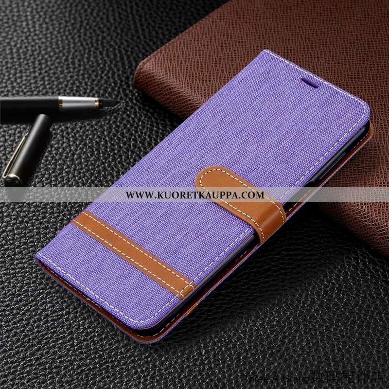 Kuori Xiaomi Mi 9, Kuoret Xiaomi Mi 9, Kotelo Xiaomi Mi 9 Nahkakuori Puhelimen Denimi Punainen Kortt