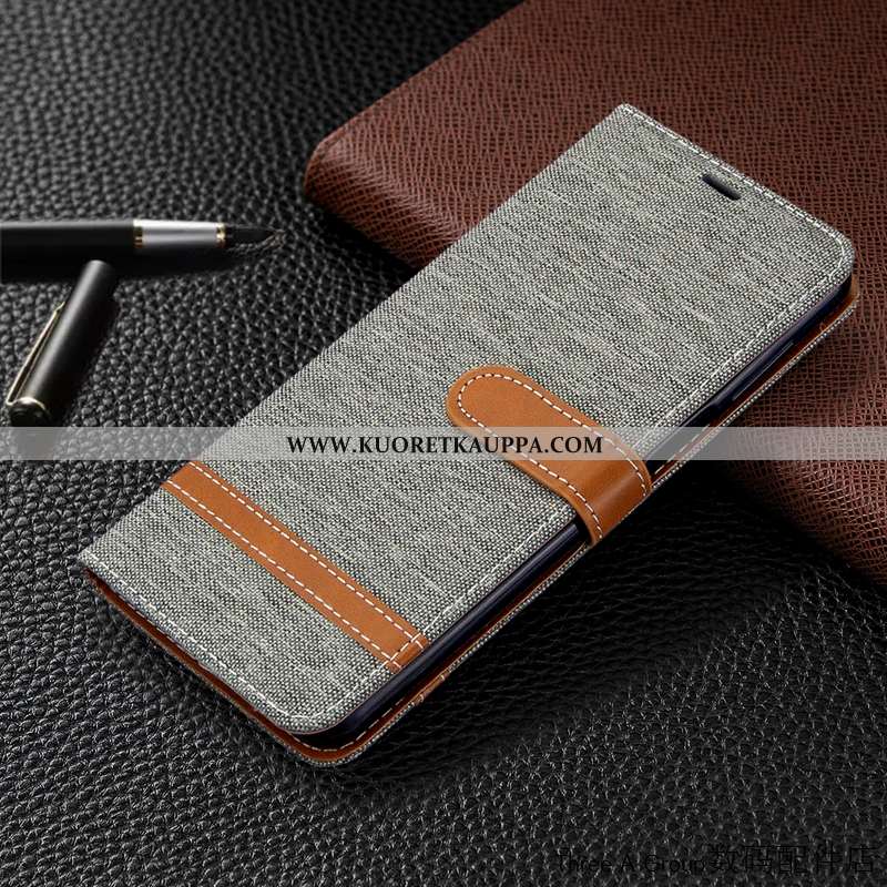 Kuori Xiaomi Mi 9, Kuoret Xiaomi Mi 9, Kotelo Xiaomi Mi 9 Nahkakuori Puhelimen Denimi Punainen Kortt