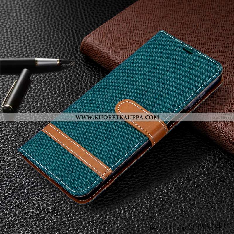 Kuori Xiaomi Mi 9, Kuoret Xiaomi Mi 9, Kotelo Xiaomi Mi 9 Nahkakuori Puhelimen Denimi Punainen Kortt