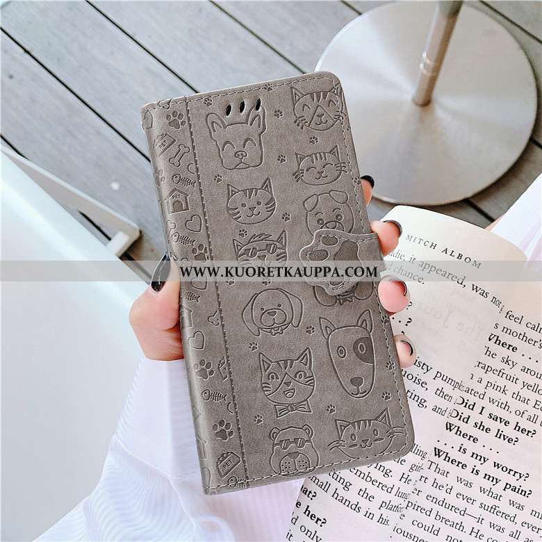 Kuori Xiaomi Mi 9, Kuoret Xiaomi Mi 9, Kotelo Xiaomi Mi 9 Nahkakuori Suojaus Jauhe Murtumaton Kissa 