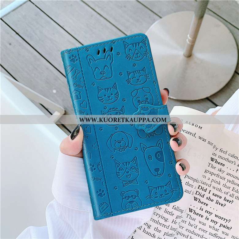 Kuori Xiaomi Mi 9, Kuoret Xiaomi Mi 9, Kotelo Xiaomi Mi 9 Nahkakuori Suojaus Jauhe Murtumaton Kissa 