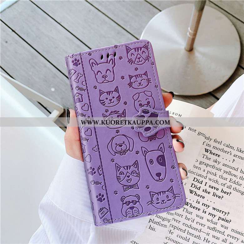 Kuori Xiaomi Mi 9, Kuoret Xiaomi Mi 9, Kotelo Xiaomi Mi 9 Nahkakuori Suojaus Jauhe Murtumaton Kissa 