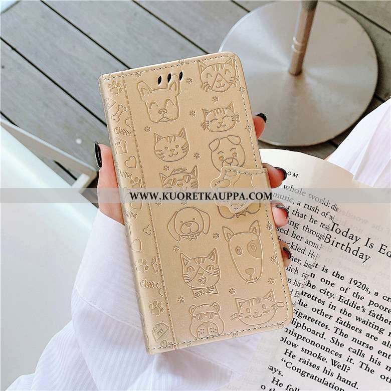 Kuori Xiaomi Mi 9, Kuoret Xiaomi Mi 9, Kotelo Xiaomi Mi 9 Nahkakuori Suojaus Jauhe Murtumaton Kissa 