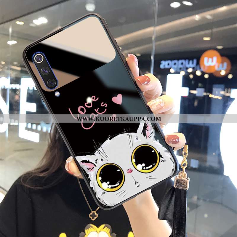Kuori Xiaomi Mi 9, Kuoret Xiaomi Mi 9, Kotelo Xiaomi Mi 9 Suojaus Lasi Murtumaton Ihana Nuoret Musta