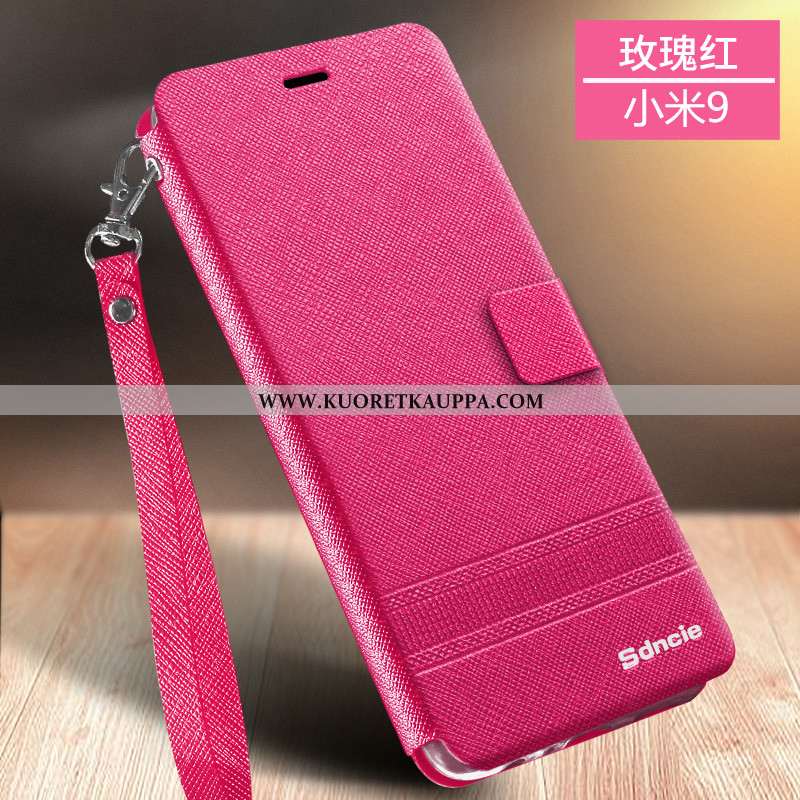 Kuori Xiaomi Mi 9, Kuoret Xiaomi Mi 9, Kotelo Xiaomi Mi 9 Suojaus Nahkakuori Suuntaus Simpukka Pieni