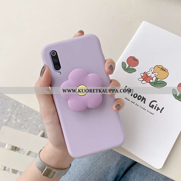 Kuori Xiaomi Mi 9, Kuoret Xiaomi Mi 9, Kotelo Xiaomi Mi 9 Suojaus Pehmeä Neste Kukka Uusi Violetti