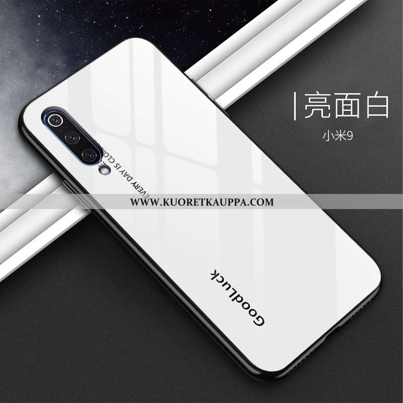 Kuori Xiaomi Mi 9, Kuoret Xiaomi Mi 9, Kotelo Xiaomi Mi 9 Suuntaus Suojaus Pieni Valkoinen