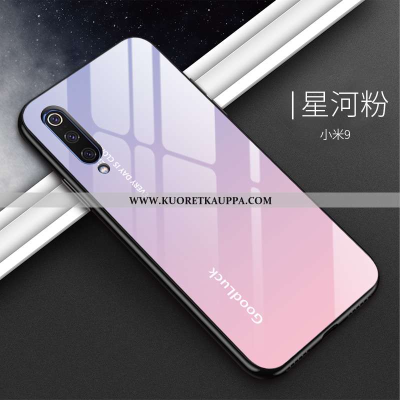 Kuori Xiaomi Mi 9, Kuoret Xiaomi Mi 9, Kotelo Xiaomi Mi 9 Suuntaus Suojaus Pieni Valkoinen