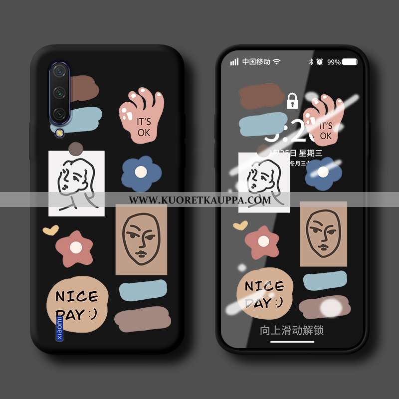 Kuori Xiaomi Mi 9, Kuoret Xiaomi Mi 9, Kotelo Xiaomi Mi 9 Tila Persoonallisuus Luova Net Red Sininen