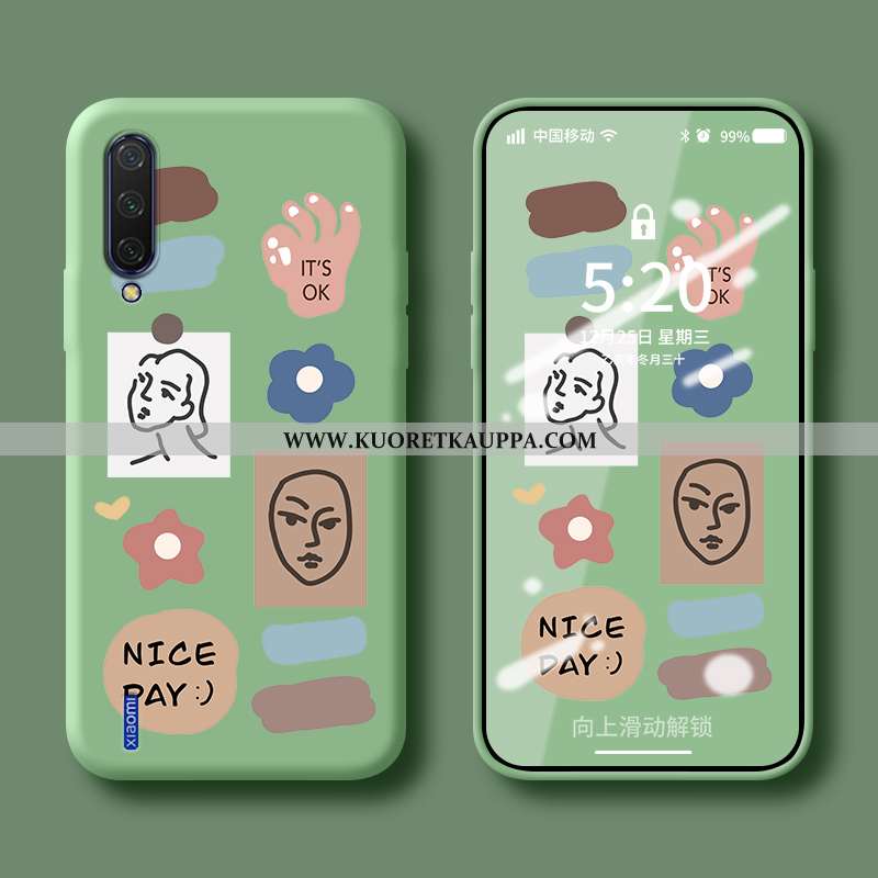 Kuori Xiaomi Mi 9, Kuoret Xiaomi Mi 9, Kotelo Xiaomi Mi 9 Tila Persoonallisuus Luova Net Red Sininen