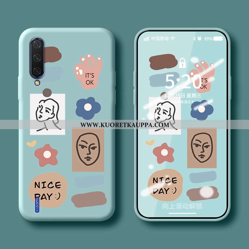 Kuori Xiaomi Mi 9, Kuoret Xiaomi Mi 9, Kotelo Xiaomi Mi 9 Tila Persoonallisuus Luova Net Red Sininen