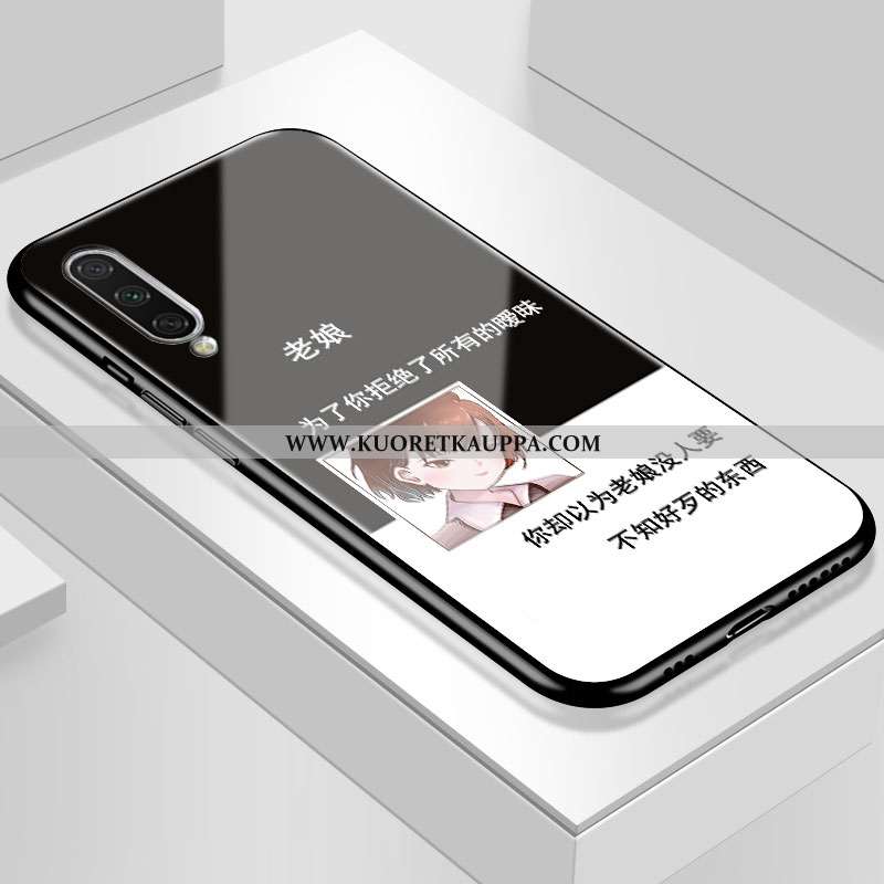 Kuori Xiaomi Mi 9 Lite, Kuoret Xiaomi Mi 9 Lite, Kotelo Xiaomi Mi 9 Lite Lasi Persoonallisuus Pehmeä