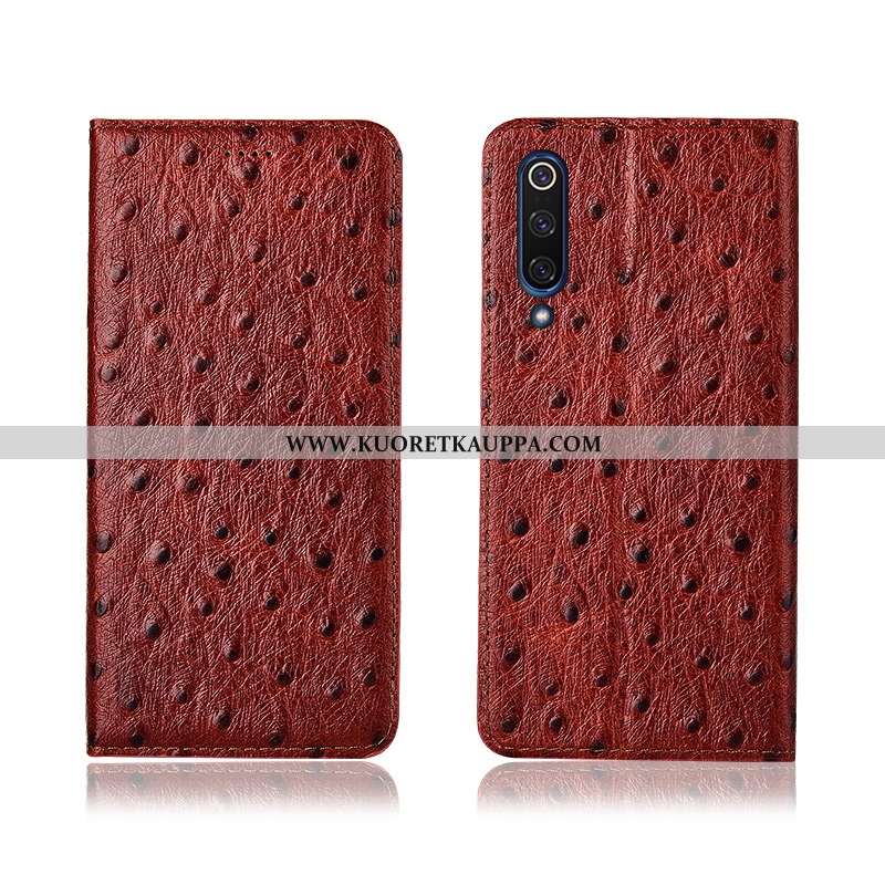 Kuori Xiaomi Mi 9 Lite, Kuoret Xiaomi Mi 9 Lite, Kotelo Xiaomi Mi 9 Lite Nahkakuori Aito Nahka Murtu