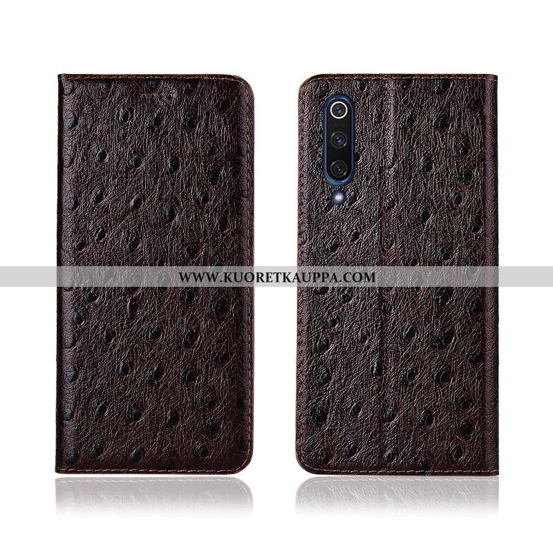 Kuori Xiaomi Mi 9 Lite, Kuoret Xiaomi Mi 9 Lite, Kotelo Xiaomi Mi 9 Lite Nahkakuori Aito Nahka Murtu