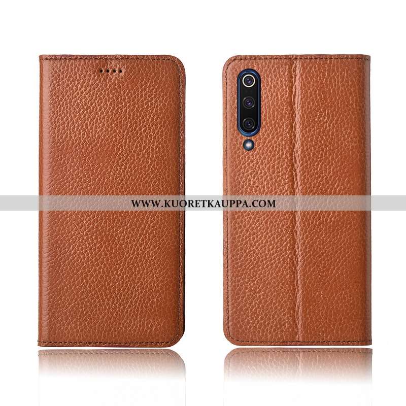 Kuori Xiaomi Mi 9 Lite, Kuoret Xiaomi Mi 9 Lite, Kotelo Xiaomi Mi 9 Lite Suojaus Nahkakuori Pehmeä N