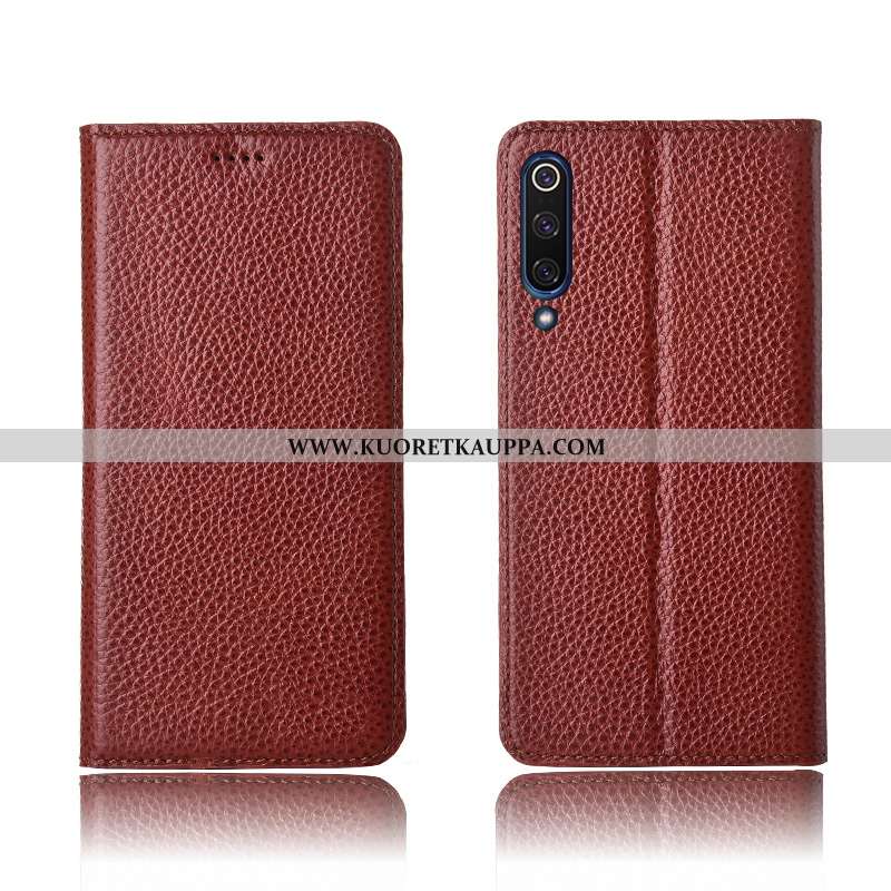 Kuori Xiaomi Mi 9 Lite, Kuoret Xiaomi Mi 9 Lite, Kotelo Xiaomi Mi 9 Lite Suojaus Nahkakuori Pehmeä N