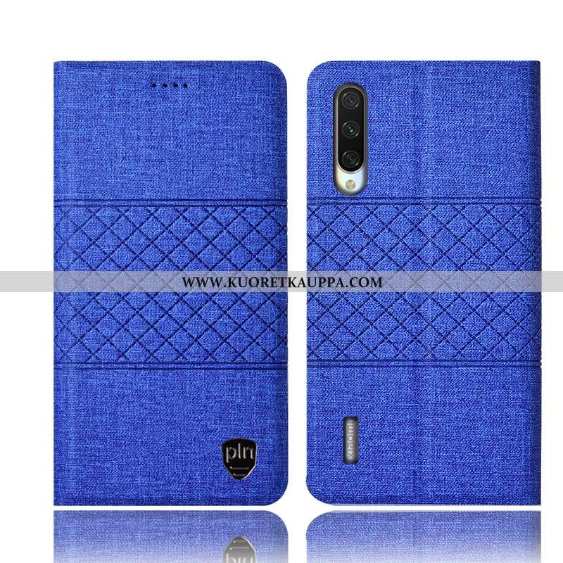 Kuori Xiaomi Mi 9 Lite, Kuoret Xiaomi Mi 9 Lite, Kotelo Xiaomi Mi 9 Lite Suojaus Pellava Nahkakuori 