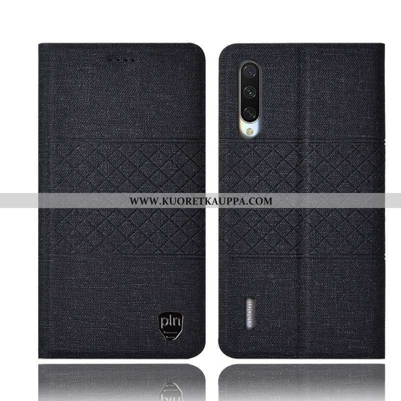 Kuori Xiaomi Mi 9 Lite, Kuoret Xiaomi Mi 9 Lite, Kotelo Xiaomi Mi 9 Lite Suojaus Pellava Nahkakuori 