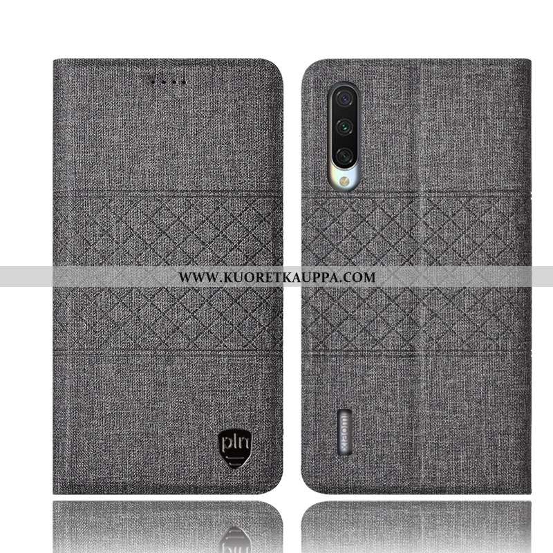 Kuori Xiaomi Mi 9 Lite, Kuoret Xiaomi Mi 9 Lite, Kotelo Xiaomi Mi 9 Lite Suojaus Pellava Nahkakuori 