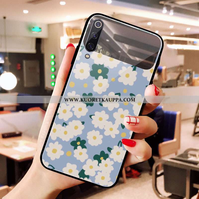 Kuori Xiaomi Mi 9 Se, Kuoret Xiaomi Mi 9 Se, Kotelo Xiaomi Mi 9 Se Lasi Peili Taide Puhelimen Sinine