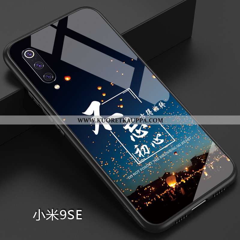 Kuori Xiaomi Mi 9 Se, Kuoret Xiaomi Mi 9 Se, Kotelo Xiaomi Mi 9 Se Pehmeä Neste Valo Nahka Sininen