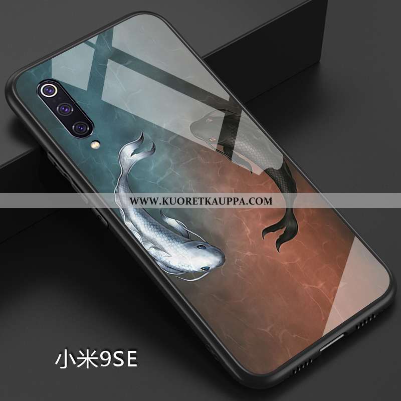 Kuori Xiaomi Mi 9 Se, Kuoret Xiaomi Mi 9 Se, Kotelo Xiaomi Mi 9 Se Pehmeä Neste Valo Nahka Sininen