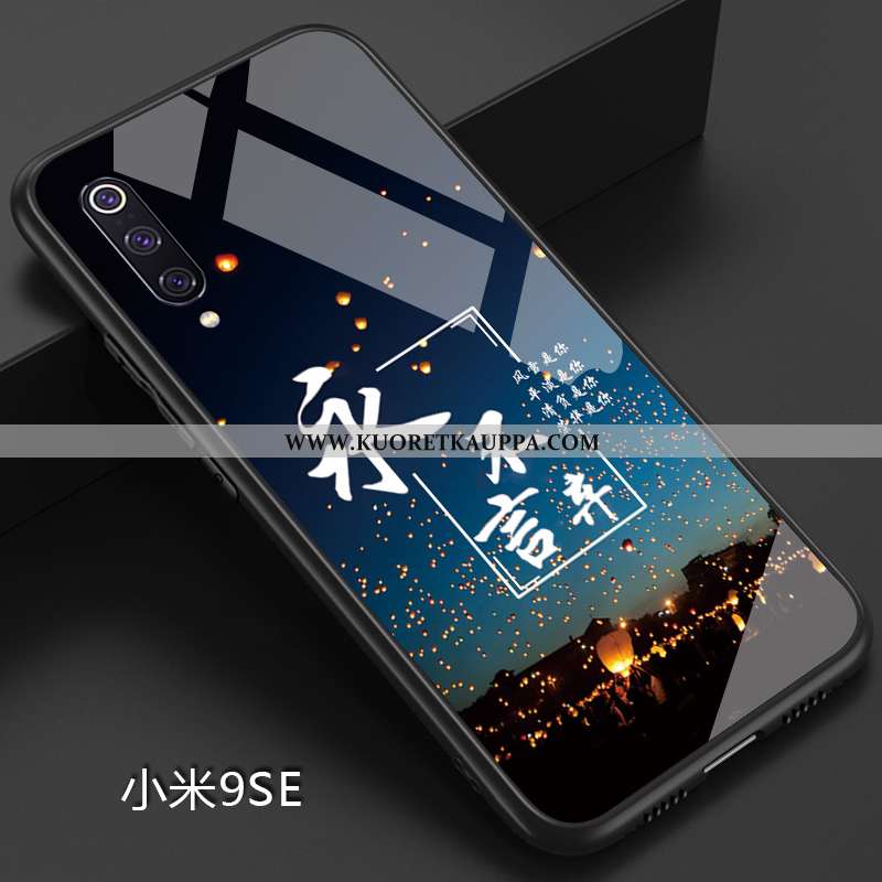 Kuori Xiaomi Mi 9 Se, Kuoret Xiaomi Mi 9 Se, Kotelo Xiaomi Mi 9 Se Pehmeä Neste Valo Nahka Sininen