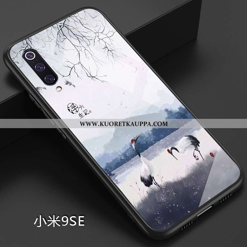 Kuori Xiaomi Mi 9 Se, Kuoret Xiaomi Mi 9 Se, Kotelo Xiaomi Mi 9 Se Pehmeä Neste Valo Nahka Sininen