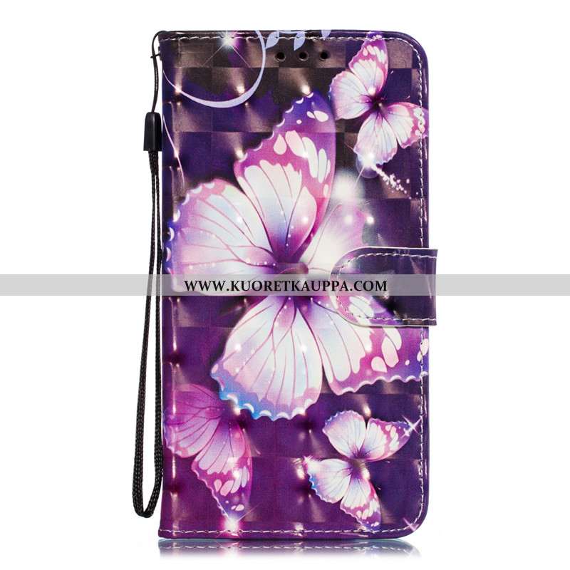 Kuori Xiaomi Mi 9 Se, Kuoret Xiaomi Mi 9 Se, Kotelo Xiaomi Mi 9 Se Suojaus Nahkakuori Jauhe Pinkki