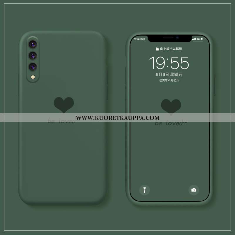 Kuori Xiaomi Mi 9 Se, Kuoret Xiaomi Mi 9 Se, Kotelo Xiaomi Mi 9 Se Valo Silikoni Pieni Vihreä Pehmeä