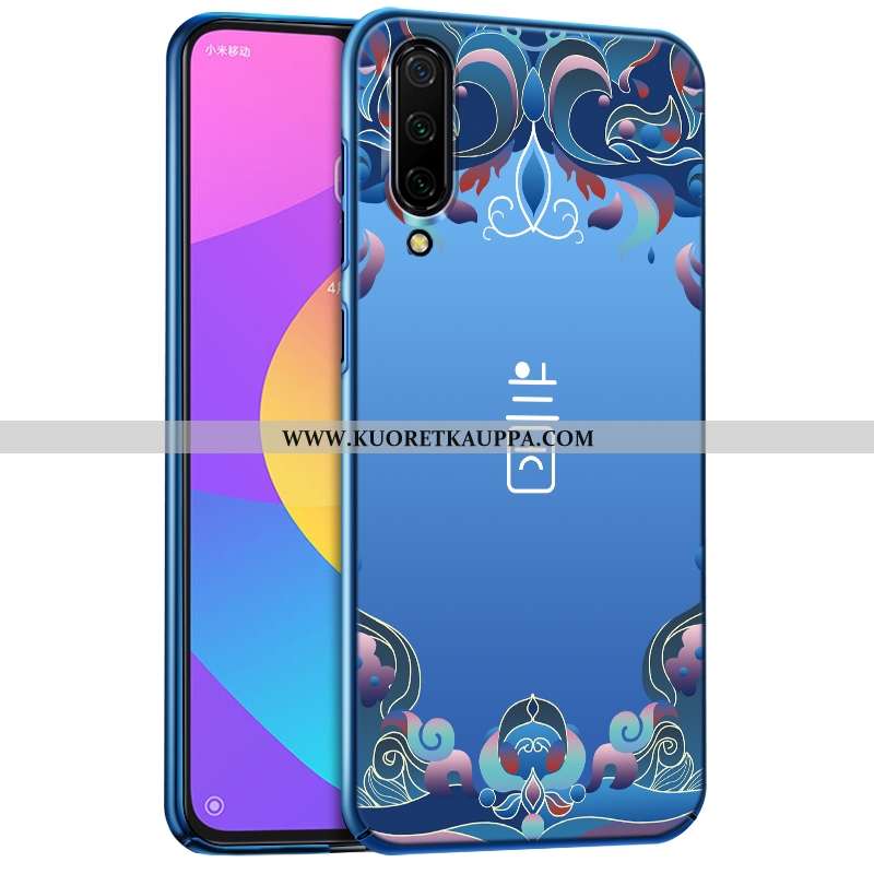 Kuori Xiaomi Mi 9 Se, Kuoret Xiaomi Mi 9 Se, Kotelo Xiaomi Mi 9 Se Valo Suojaus Pesty Suede Sininen