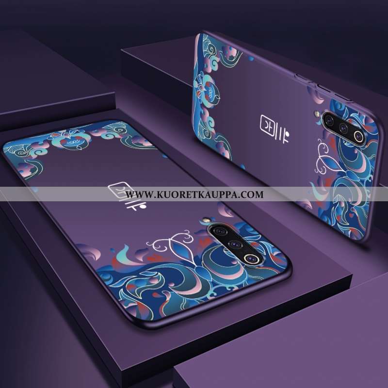 Kuori Xiaomi Mi 9 Se, Kuoret Xiaomi Mi 9 Se, Kotelo Xiaomi Mi 9 Se Valo Suojaus Pesty Suede Sininen