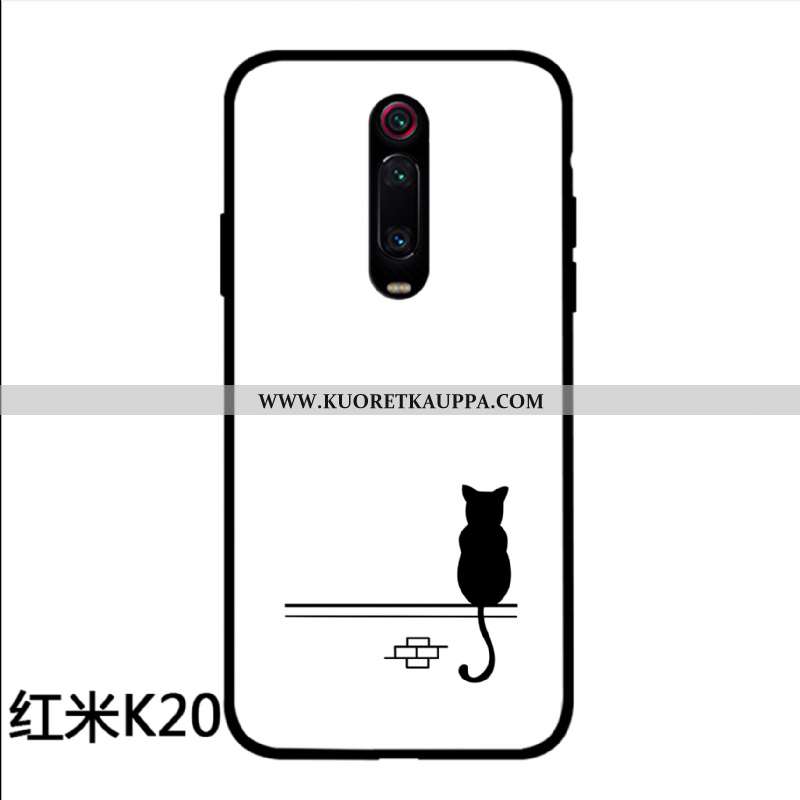 Kuori Xiaomi Mi 9t, Kuoret Xiaomi Mi 9t, Kotelo Xiaomi Mi 9t Ihana Suojaus All Inclusive Kissa Valko