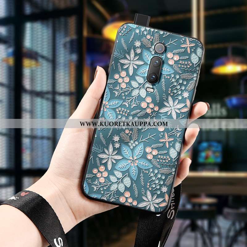 Kuori Xiaomi Mi 9t, Kuoret Xiaomi Mi 9t, Kotelo Xiaomi Mi 9t Kohokuviointi Suuntaus L Silikoni Vihre