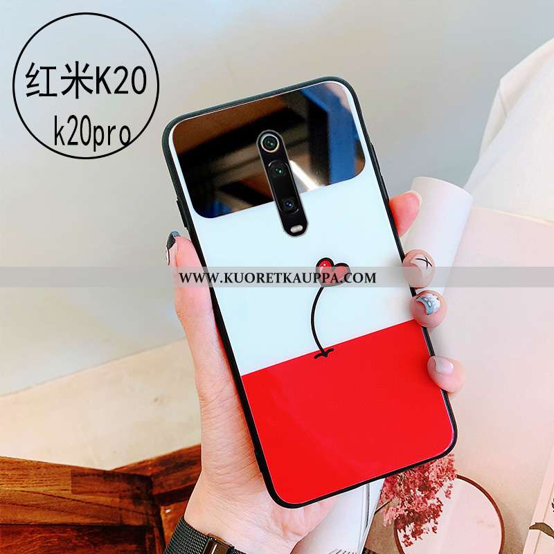 Kuori Xiaomi Mi 9t, Kuoret Xiaomi Mi 9t, Kotelo Xiaomi Mi 9t Lasi Persoonallisuus Vihreä Peili