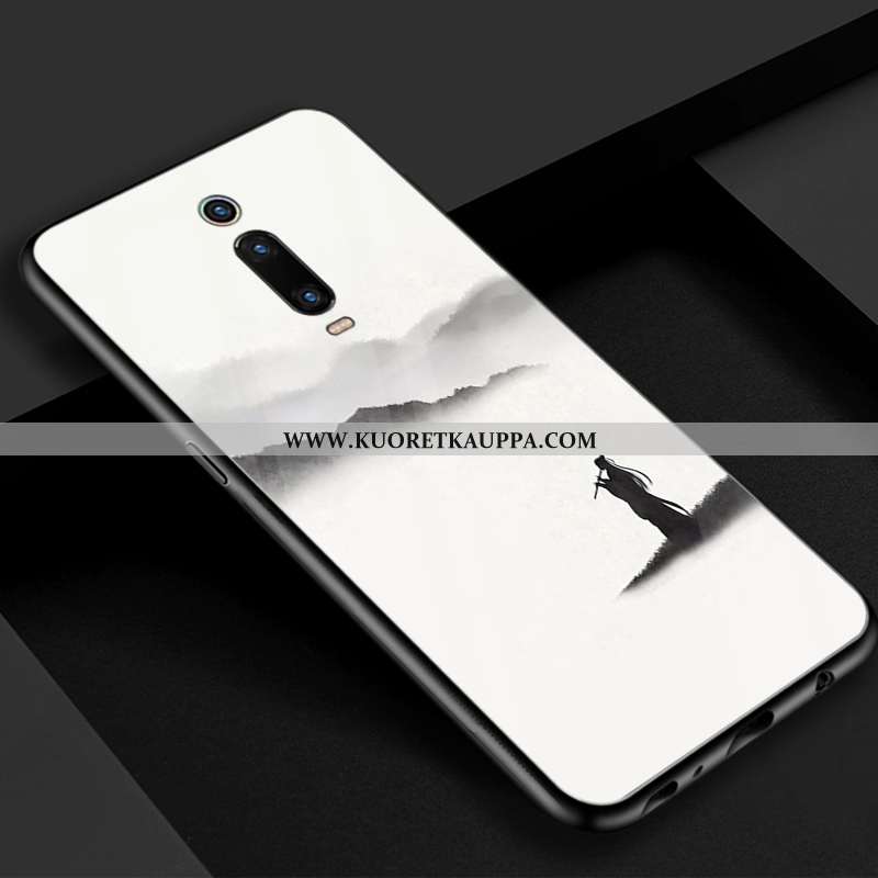 Kuori Xiaomi Mi 9t, Kuoret Xiaomi Mi 9t, Kotelo Xiaomi Mi 9t Lasi Vuosikerta Kaunis Sininen Punainen