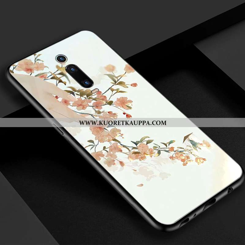 Kuori Xiaomi Mi 9t, Kuoret Xiaomi Mi 9t, Kotelo Xiaomi Mi 9t Lasi Vuosikerta Kaunis Sininen Punainen