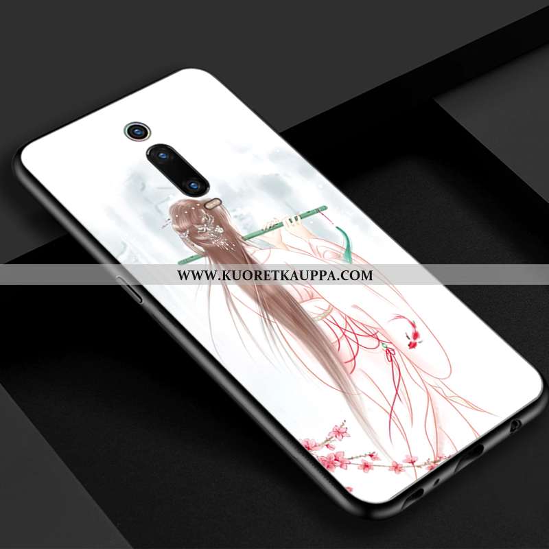 Kuori Xiaomi Mi 9t, Kuoret Xiaomi Mi 9t, Kotelo Xiaomi Mi 9t Lasi Vuosikerta Kaunis Sininen Punainen