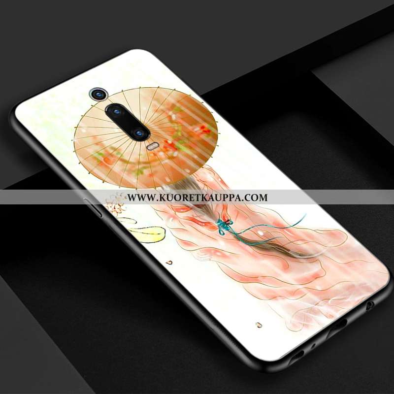 Kuori Xiaomi Mi 9t, Kuoret Xiaomi Mi 9t, Kotelo Xiaomi Mi 9t Lasi Vuosikerta Kaunis Sininen Punainen