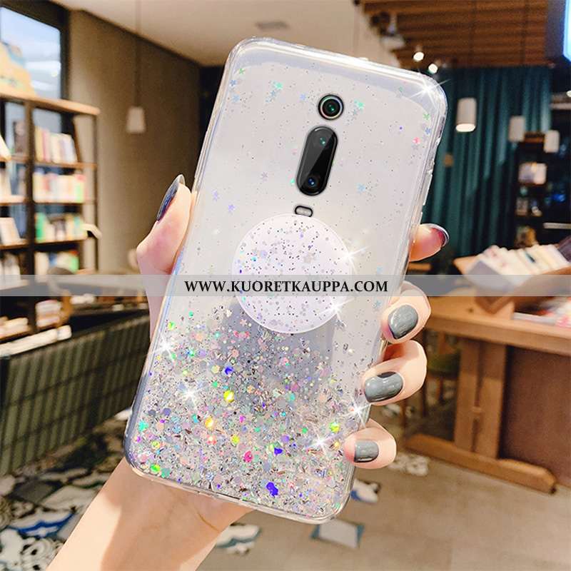 Kuori Xiaomi Mi 9t, Kuoret Xiaomi Mi 9t, Kotelo Xiaomi Mi 9t Läpinäkyvä Pesty Suede Valo Valo Pinkki