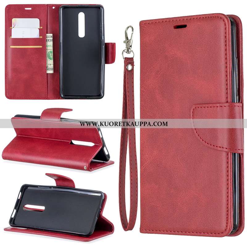 Kuori Xiaomi Mi 9t, Kuoret Xiaomi Mi 9t, Kotelo Xiaomi Mi 9t Nahkakuori Suojaus Simpukka Pieni Punai