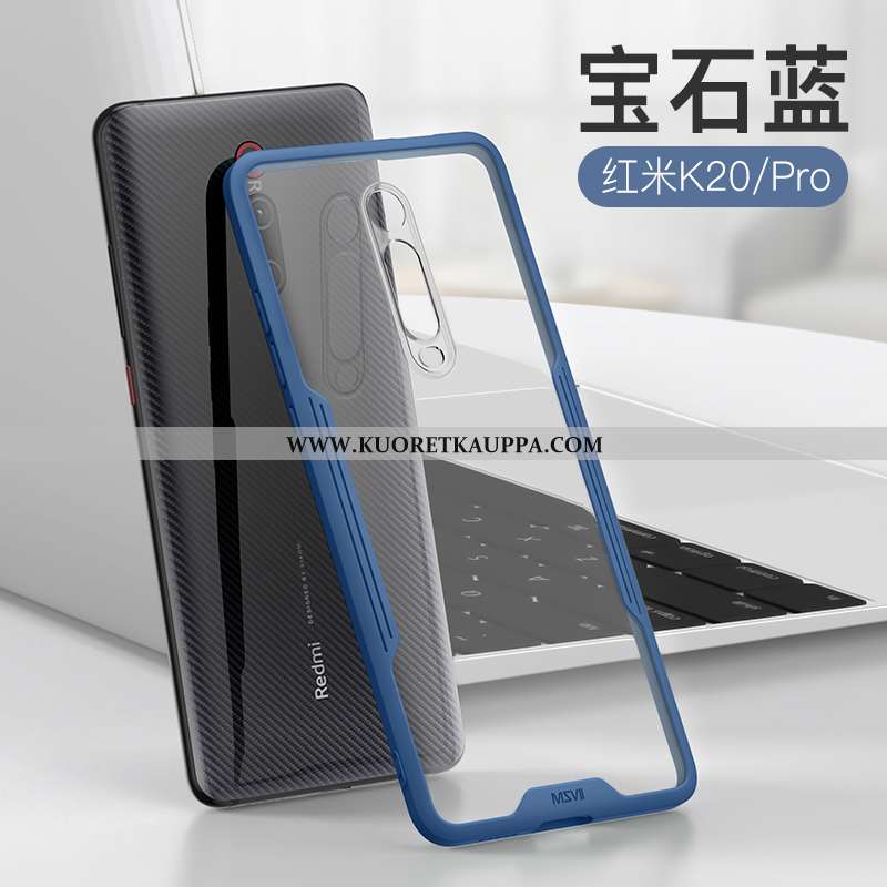 Kuori Xiaomi Mi 9t, Kuoret Xiaomi Mi 9t, Kotelo Xiaomi Mi 9t Pesty Suede Persoonallisuus Sininen Läp