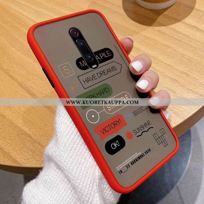 Kuori Xiaomi Mi 9t, Kuoret Xiaomi Mi 9t, Kotelo Xiaomi Mi 9t Suojaus Läpinäkyvä Pieni Silikoni Punai