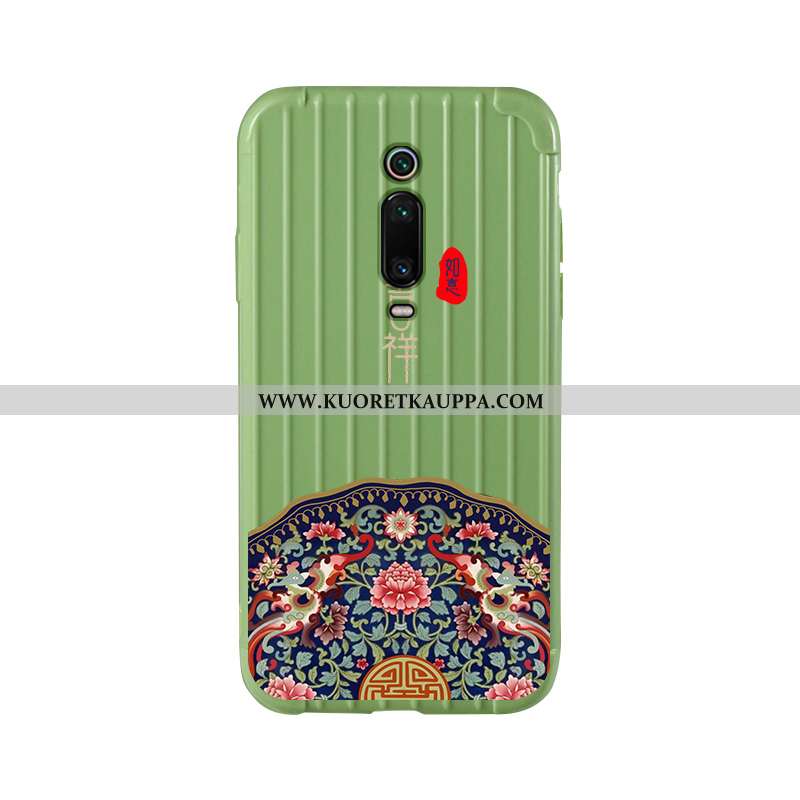 Kuori Xiaomi Mi 9t, Kuoret Xiaomi Mi 9t, Kotelo Xiaomi Mi 9t Suuntaus Silikoni Punainen Vihreä Näytö