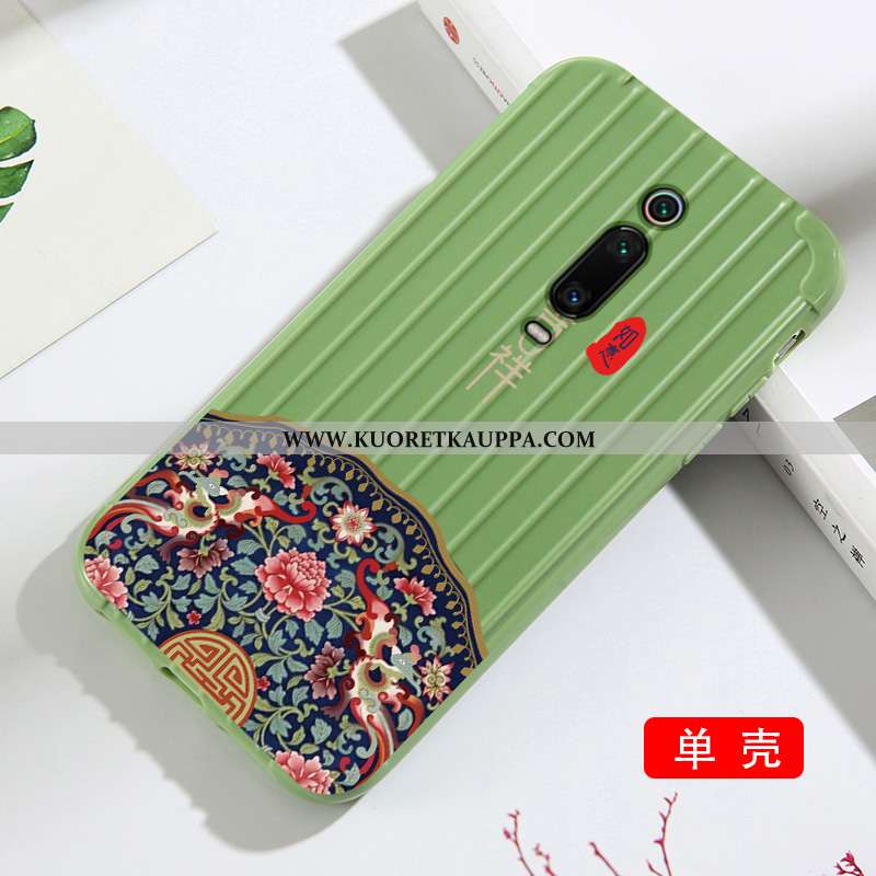 Kuori Xiaomi Mi 9t, Kuoret Xiaomi Mi 9t, Kotelo Xiaomi Mi 9t Suuntaus Silikoni Punainen Vihreä Näytö