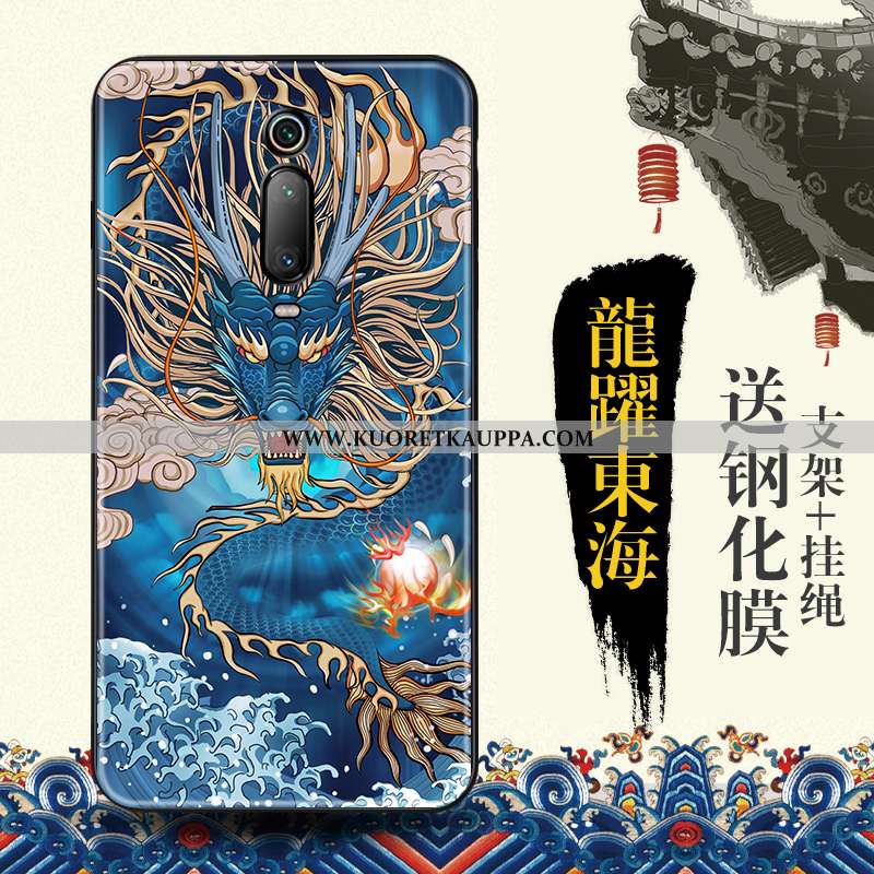 Kuori Xiaomi Mi 9t, Kuoret Xiaomi Mi 9t, Kotelo Xiaomi Mi 9t Suuntaus Suojaus Punainen Kohokuviointi