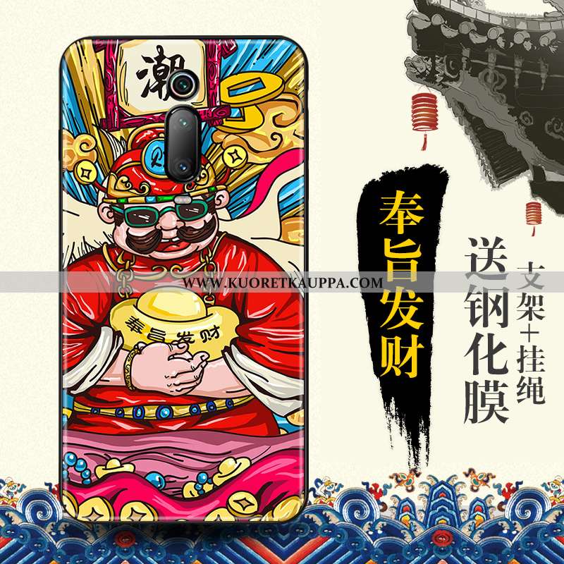 Kuori Xiaomi Mi 9t, Kuoret Xiaomi Mi 9t, Kotelo Xiaomi Mi 9t Suuntaus Suojaus Punainen Kohokuviointi