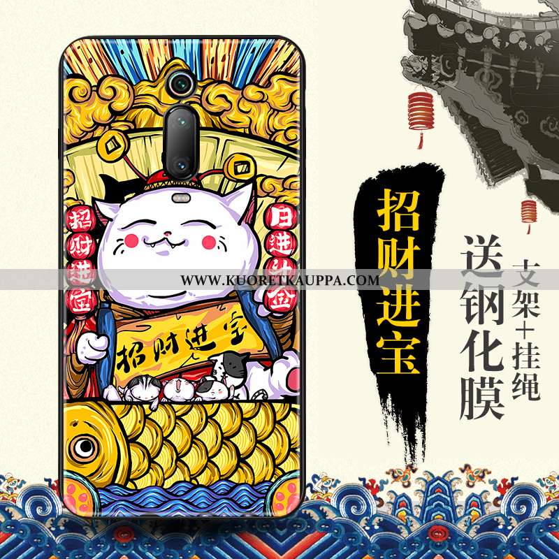 Kuori Xiaomi Mi 9t, Kuoret Xiaomi Mi 9t, Kotelo Xiaomi Mi 9t Suuntaus Suojaus Punainen Kohokuviointi