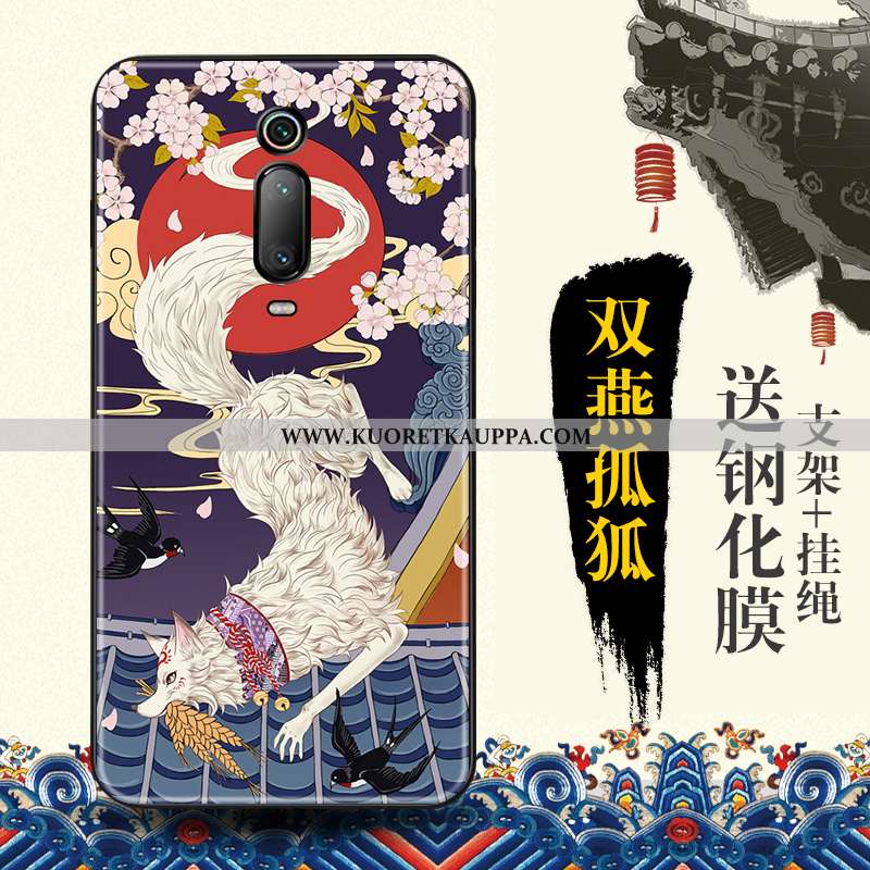 Kuori Xiaomi Mi 9t, Kuoret Xiaomi Mi 9t, Kotelo Xiaomi Mi 9t Suuntaus Suojaus Punainen Kohokuviointi